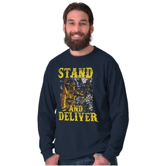Hunters Stand and Deliver Bow Hunt Long Sleeve TShirt Men Women Brisco Brands S