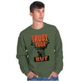 thumbnail image 1 of Hunters Trust Your Rut Deer Buck Unisex Plus Size Sweatshirt Brisco Brands 4X, 1 of 6