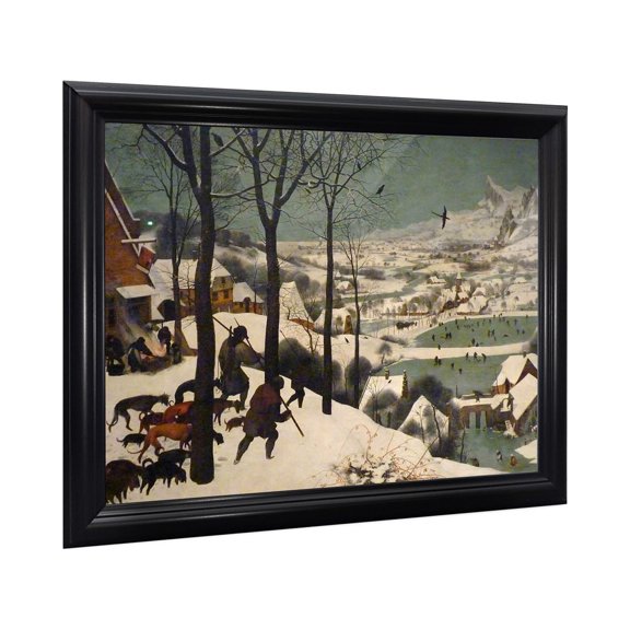 Hunters in the Winter Framed Art Print by Pieter Brueghel, Winter Wall Decor, Grace Your Livingroom or Office with this Art Print, 11x14, 2473B