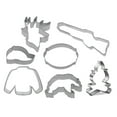 thumbnail image 1 of Hunting 7 Piece Cookie Cutter Set - Cap Hat, Bear, Campfire, Deer Head, Rifle Cookie Cutters - The Cookie Cutter Shop - Tin Plate Steel, 1 of 10