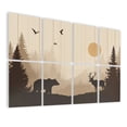 thumbnail image 1 of Hunting 8 Pack Art Acoustic Panels Sound Absorbing Farmhouse Forest Cabin Country Bear Deer Mountain Decorative Soundproof Wall Panels Self Adhesive for Game Room Man Cave Bedroom 48"x32", 1 of 7