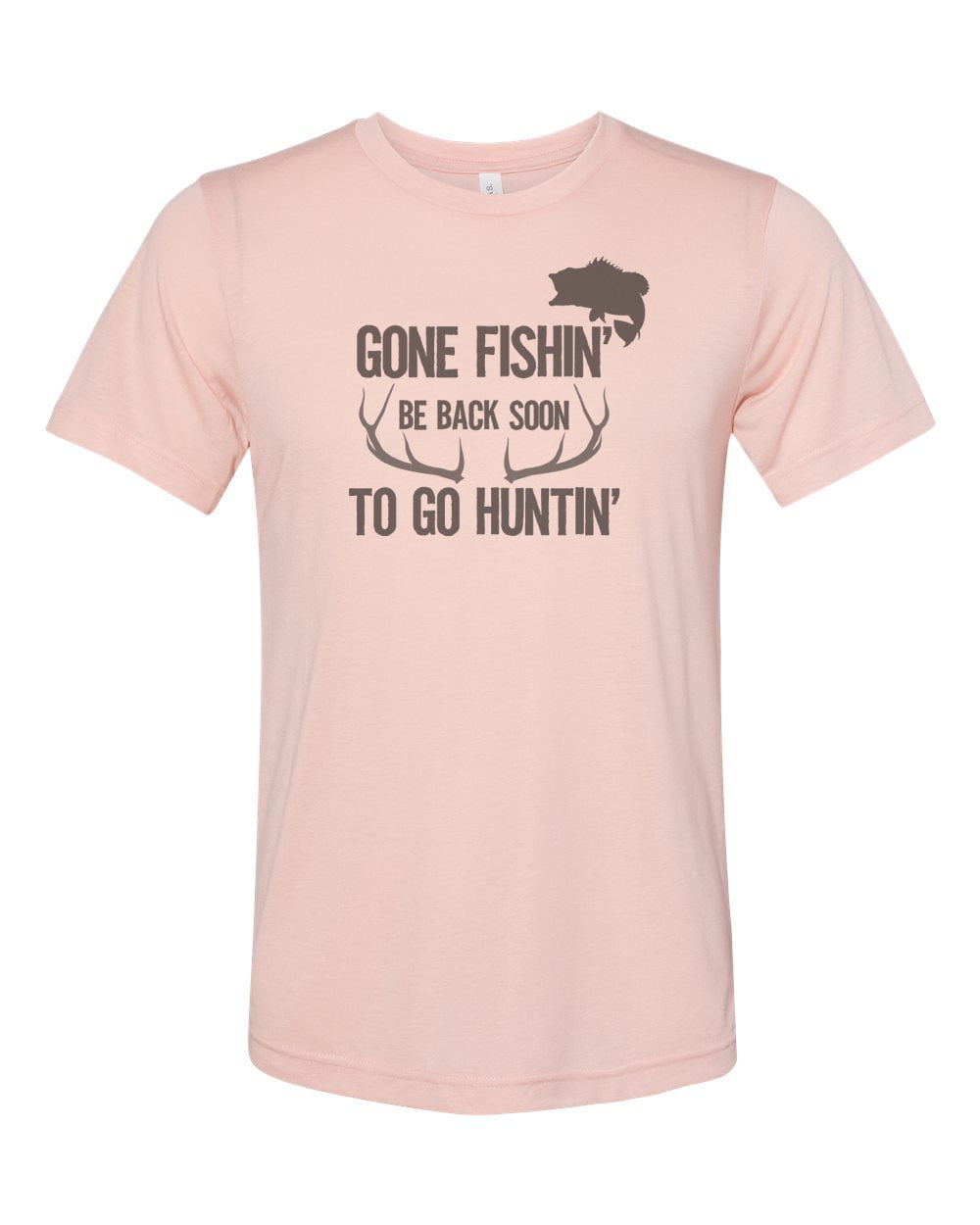 Gone Fish Be Back Soon To Go Hunting T-Shirt Gone Fish Be Back Soon To Go Hunting T-Shirt