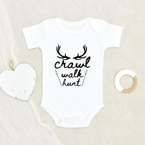 Hunting Baby Clothes - Crawl Walk Hunt Baby Clothes - Hiking Baby Clothes