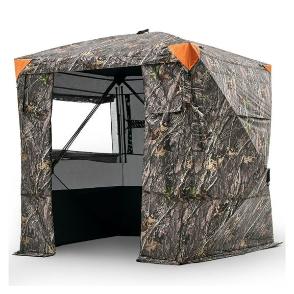 Hunting Blind 4-5 Person, 270 See-Through Ground Blind with Bag