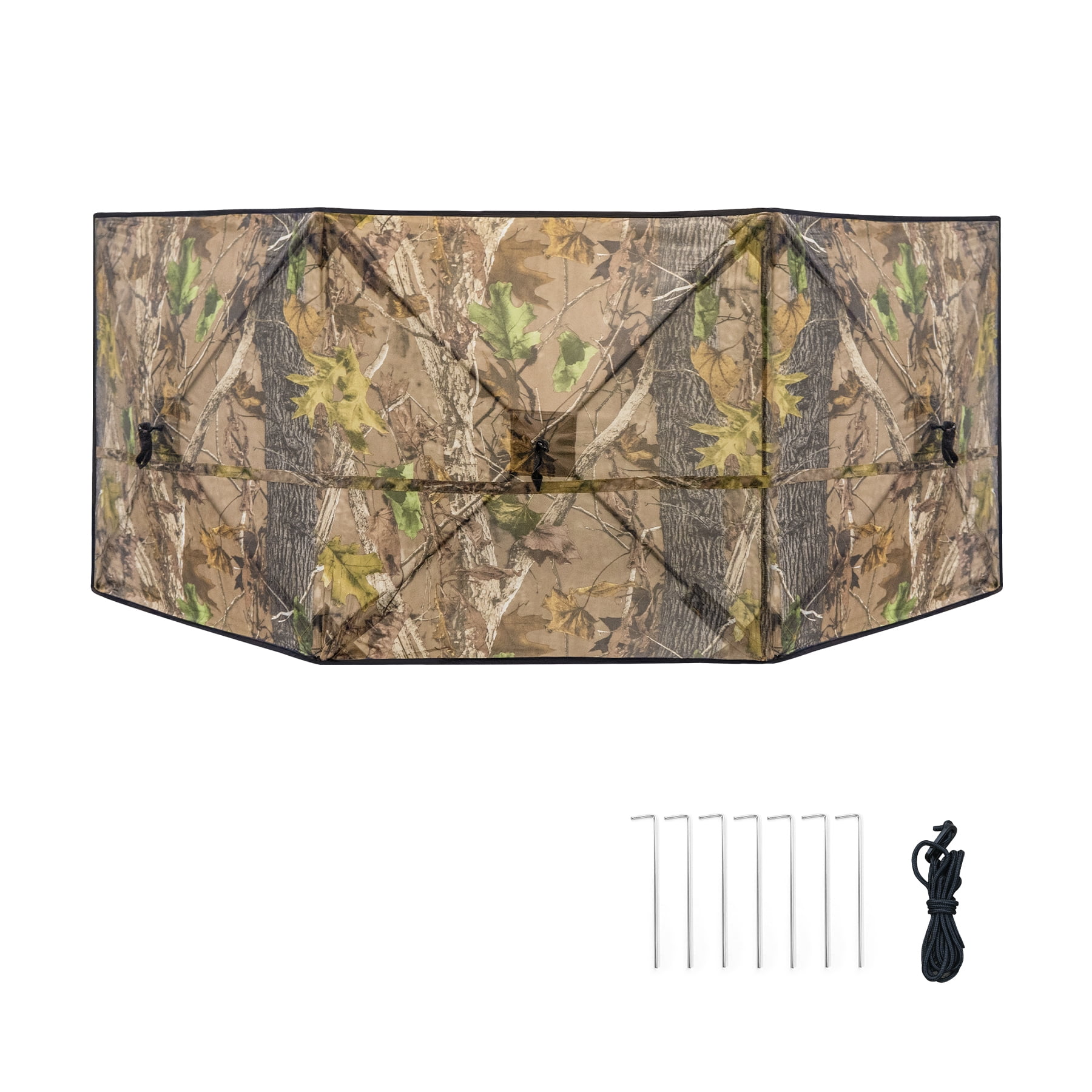 Hunting Blind for Turkey Pop Up Ground Blind Portable & Silent 3-Panel Hunting Ground Blinds for Deer Duck Turkey Hunting