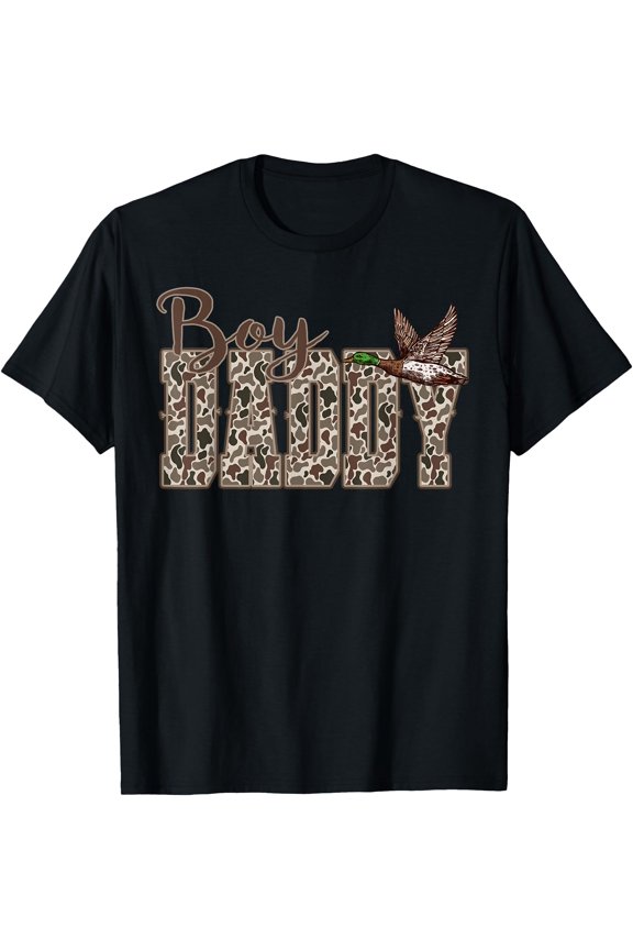 Hunting Boy Daddy Duck Camouflage Camo Preppy Camo Dad T-Shirt, Unisex T-Shirt