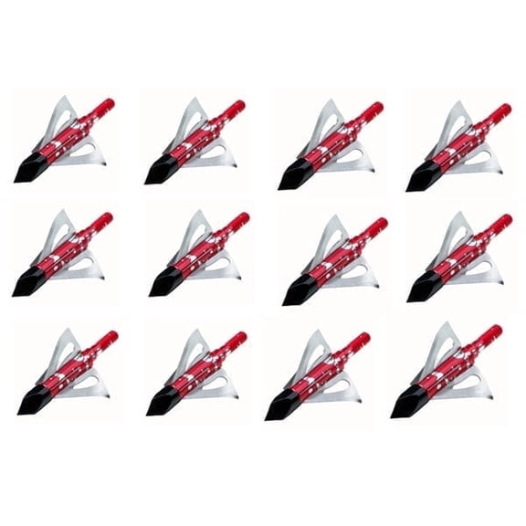Hunting Broadhead 100 Grain Fixed 6-Blade 1.5inch Cutting Dia Hunting Bow Archery Shooting Tip Arrowheads