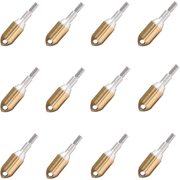 Hunting Broadheads 12PK 3 Blades Archery Broadheads 100 Grain Screw-In Arrow Heads Arrow Tips Compatible Recurve Bow Compound Bow Crossbow Traditional Bows Plastic Portable Arrowheads Case