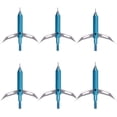 thumbnail image 1 of Hunting Broadheads 12PK 3 Blades Archery Broadheads 100 Grain Screw-In Arrow Heads Arrow Tips Compatible Recurve Bow Compound Bow Crossbow Traditional Bows Plastic Portable Arrowheads Case, 1 of 1