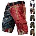 thumbnail image 1 of Hunting Camo Cargo Shorts with Multiple Pockets and Relaxed Fit, Awesome For Deer Season Fishing Trips Or Outdoor Hunts Navy XXL, 1 of 4