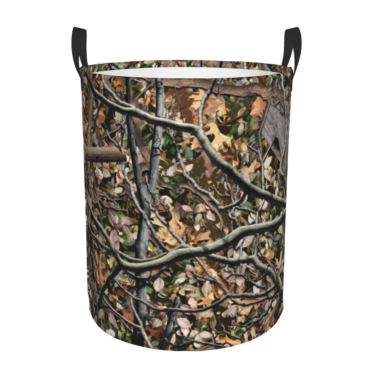 Hunting Camo Tree Camouflage Pattern Laundry Basket Foldable Large
