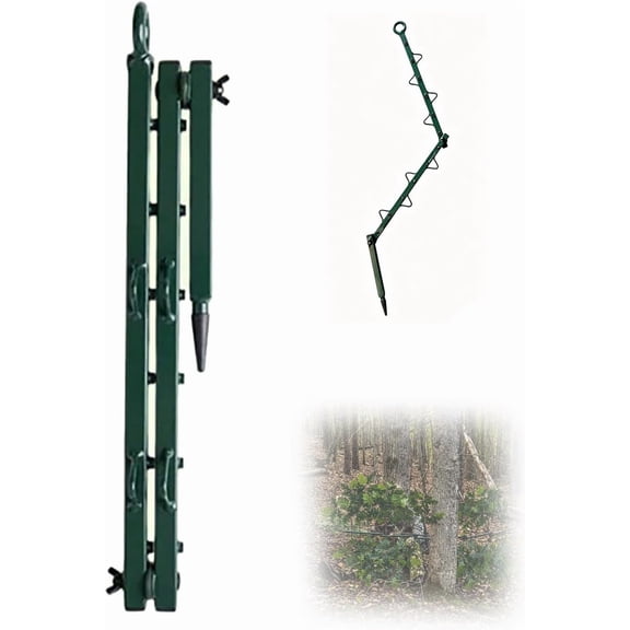 Hunting Camouflage Branch Stand, Portable Concealment Screen Cover with Multi-Hook Adjustable Bracket, Outdoor Blind Accessory for Deer Turkey Hunting, Rapid Setup, Rustproof, Tree Stands