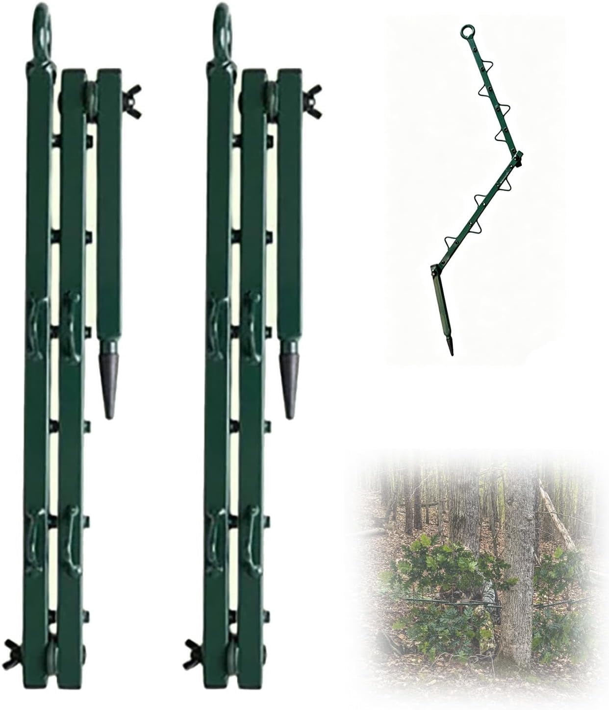 Hunting Camouflage Branch Stand, Screening Stand for Tree Stands, Portable Camo Cover for Hunting Blinds, Outdoor Hunting Accessories 2PCS