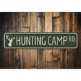 thumbnail image 1 of Hunting Camp Road Novelty Decor, Metal Wall Sign - 4x18 Inches, 1 of 4