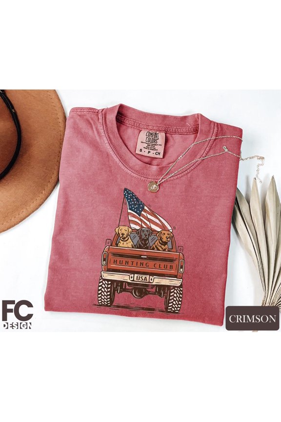 Hunting Club America Dogs Labrador Retriever Summer Country T-Shirt All Size S-3XL