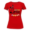 thumbnail image 1 of Hunting Crew Easter Bunny Egg Hunting Christian Event Women's T-shirt, 2XL, Red, 1 of 5