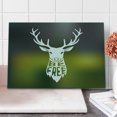 thumbnail image 1 of Hunting Cutting Board, Deer Head with Horns Concept Art Be Free Phrase Stag Free Nature, Decorative Tempered Glass Cutting and Serving Board, Large Size, Multicolor, by Ambesonne, 1 of 1