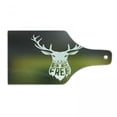 thumbnail image 1 of Hunting Cutting Board, Deer Head with Horns Concept Art Be Free Phrase Stag Free Nature, Decorative Tempered Glass Cutting and Serving Board, Wine Bottle Shape, Multicolor, by Ambesonne, 1 of 1