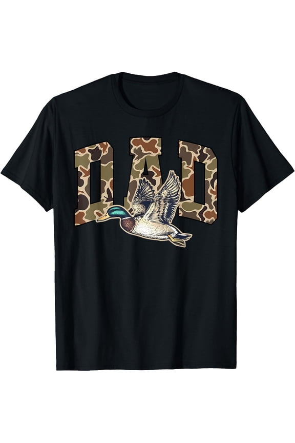 Hunting Dad Duck Camouflage Camo Preppy Camo Dad Camo Mens T-Shirt, Birthday Gift