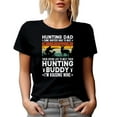thumbnail image 1 of Hunting Dad, Hunters Wait to Meet Their Hunting Buddy, I'm Raising Mine, Hunter Father, Black T-Shirt, Small, 1 of 5