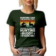 thumbnail image 1 of Hunting Dad, Hunters Wait to Meet Their Hunting Buddy, I'm Raising Mine, Hunter Father, Military Green T-Shirt, XL, 1 of 5