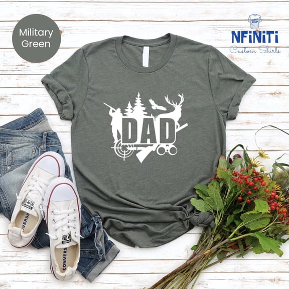 Hunting Dad T-Shirt, Father's Day Gift, Deer Hunter Dad Life Tee SWEATSHIRT All Size S-5XL