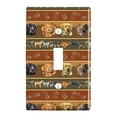 thumbnail image 1 of Hunting Dog Breeds Paw Prints Plastic Wall Decor Toggle Light Switch Plate Cover, 1 of 3