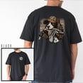 thumbnail image 1 of Hunting Dog & Duck Graphic T-Shirt – Retriever Dog with Mallard & Camo Hat Tee (Front & Back Design), 1 of 6