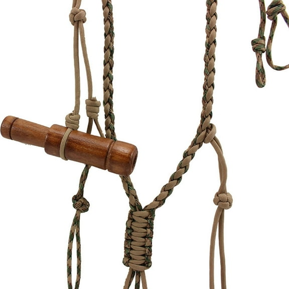 Hunting Duck Call Lanyard Hunter Game Call Lanyard Hunting Decoy Rope with 12 Knitting Rope Adjustable Loops Wild Bird Whistle Sling, 1Pc Whistle Lanyard (Other Accessories Not Included)