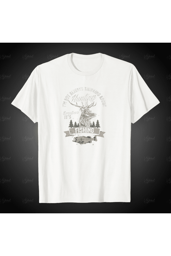Hunting Fish Wild Forest Nature Hunter Gift Idea Men Unisex T-Shirt, for Men & Women, up to Size 5XL