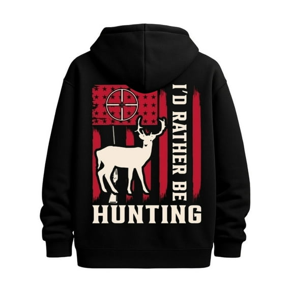 Hunting Flag Deer sweatshirt flag mens graphic hoodies black Winter wear, vintage style, comfortable fit, patterned sweatshirt, streetwear lovers streetwear funny