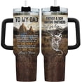thumbnail image 1 of Hunting Gifts for Men from Daughter Son, Father Son Hunting Tumbler 40oz with Handle and Straw, Unique Hunter Partner for Life Coffee Cup, Deer Birthday Present for Husband & Grandfather, 1 of 8