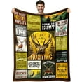 thumbnail image 1 of Hunting Gifts for Men, Unique Hunting Gifts, Gifts for Men Who Hunt, Funny Gifts for Hunters, Deer Hunting Gifts, Hunting Gifts for Dad, Hunting Christmas Throw Blanket Gifts 60"x50", 1 of 1