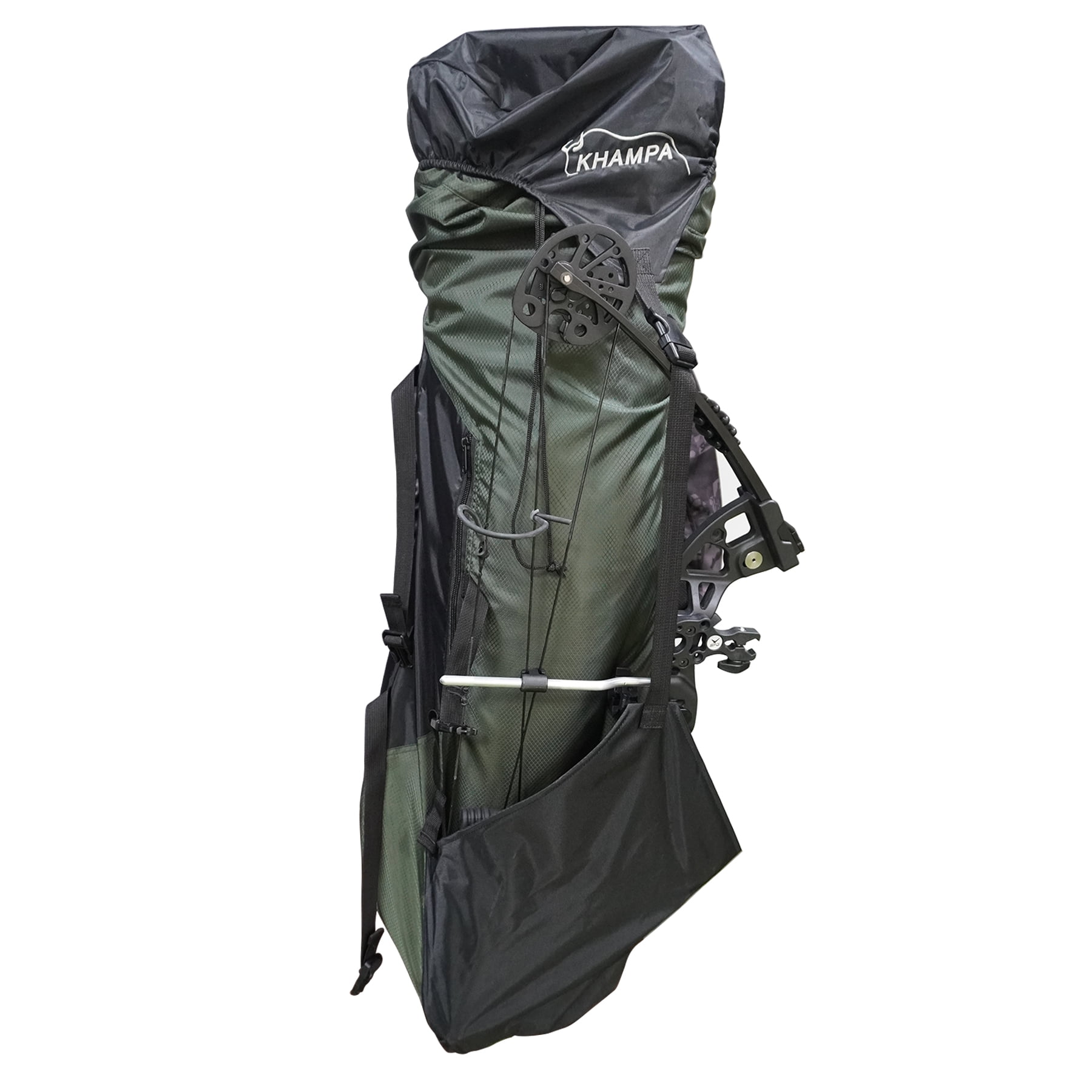 Hunting Ground Blind Carry BackPack - Adjustable Extra Long - Water Resistant - Backpack [Color: Green/Black]