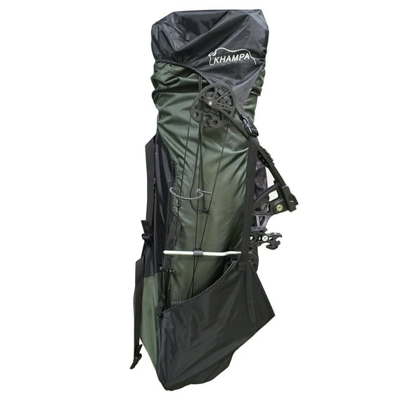 Hunting Ground Blind Carry BackPack - Adjustable Extra Long - Water Resistant - Backpack [Color: Green/Black]