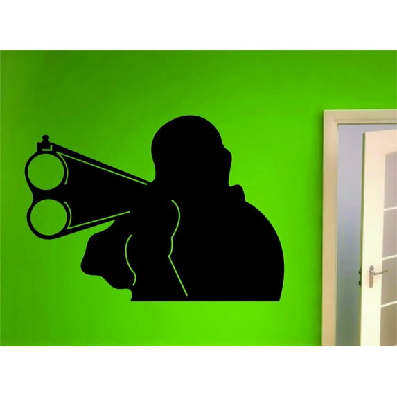Hunting Hobby Vinyl Wall Decal - Animal Hunting Hunter Man Gun Boys Mens Bed Room Sports Hobby Hobbies Home 16 X 24 Inches