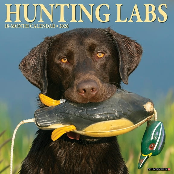 Hunting Labs 2026 Wall Calendar