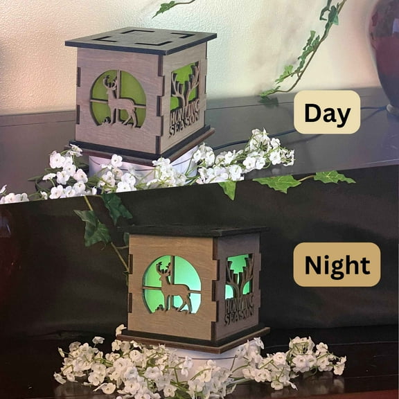 Hunting Light Box | Unique Shelf Decor | Perfect Bedside Light