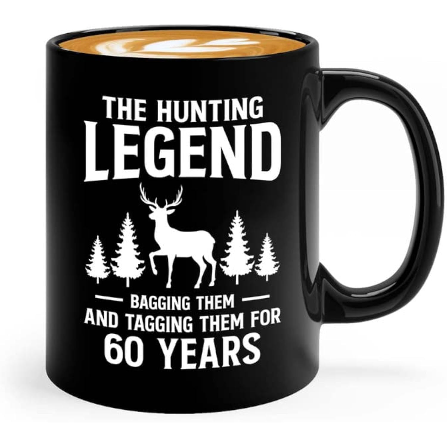 Hunting Lover Coffee Mug 11oz Black hunting legend 60 years 60th