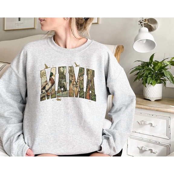 Hunting Mama Sweatshirt, Duck Hunting Tshirt, Mama Of Hunters Shirt, Mothers Day Tee, Camo Mama, Mom Life Crewneck, Mother's Day Outfit Tshirt All Size S-5XL