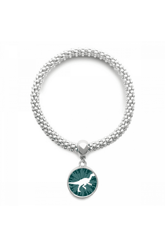 Hunting Meat Tracking Animals Sliver Bracelet Pendant Jewelry Chain Adjustable Bangle