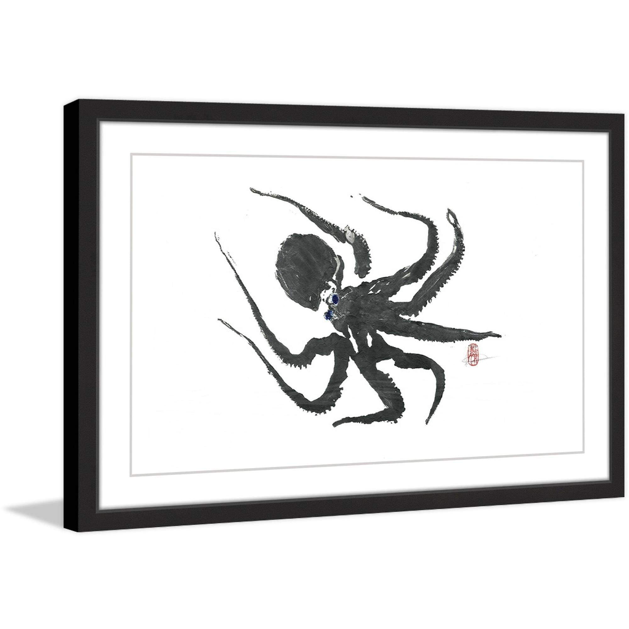 "Hunting Octopus" Framed Painting Print