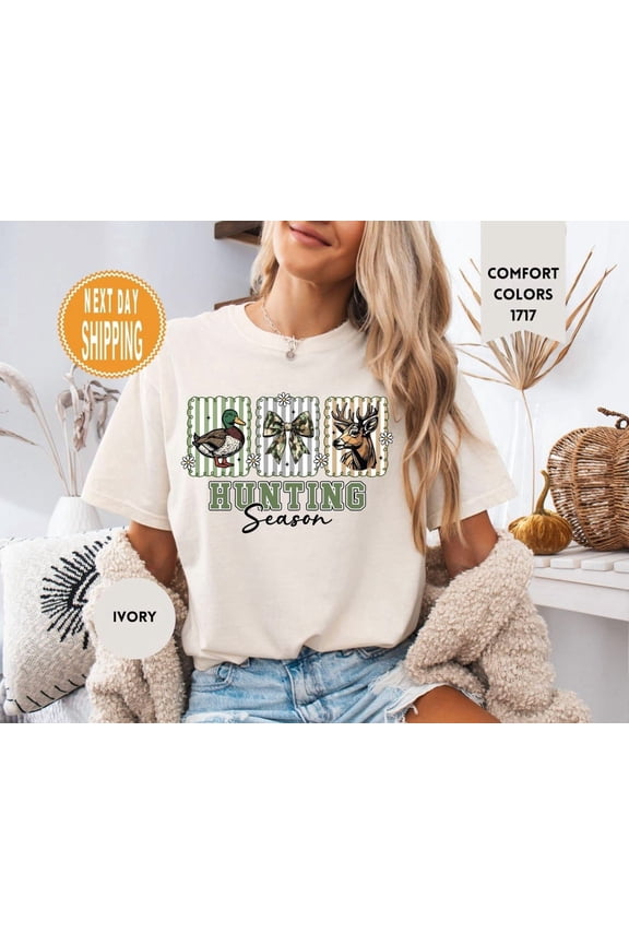 Hunting Season Camo Duck Deer Outdoor Apparel Camouflage T-Shirt