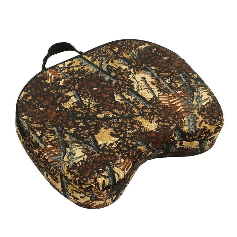 Hunting Seat Pad, Thickened Brown Camouflage And Black Stadium