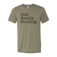 thumbnail image 1 of Hunting Shirt, God Family Hunting, Christian Shirt, Country Shirt, Gift For Him, Hunting Apparel, Faith And Family, Christian Apparel, Hunt, Heather Olive, XL, 1 of 1