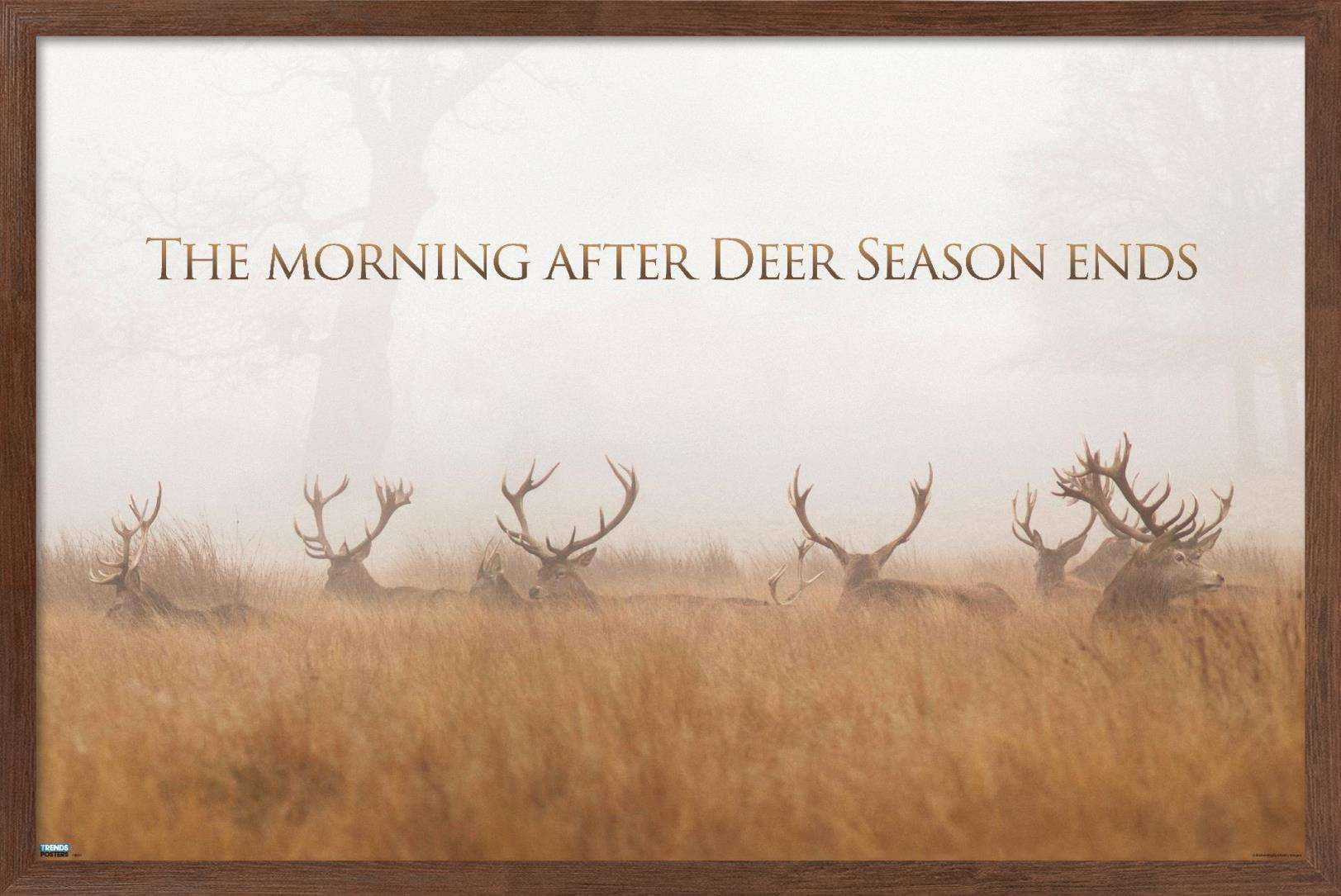 Hunting - The Day After Wall Poster, 14.725" x 22.375", Framed