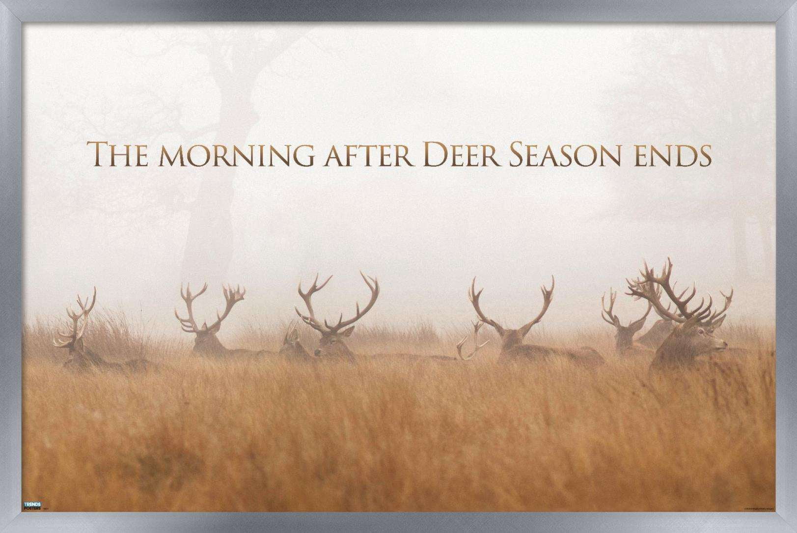 Hunting - The Day After Wall Poster, 14.725" x 22.375", Framed
