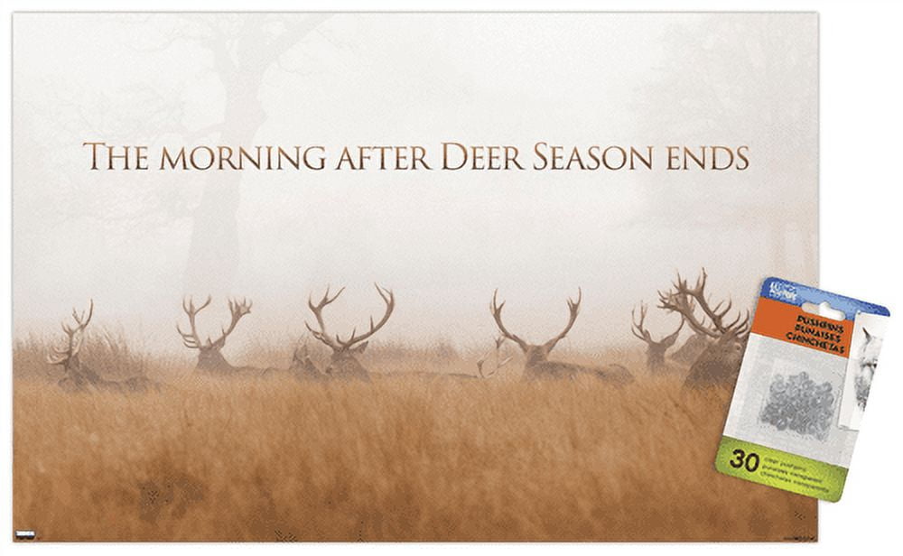 Hunting - The Day After Wall Poster with Push Pins, 14.725" x 22.375"