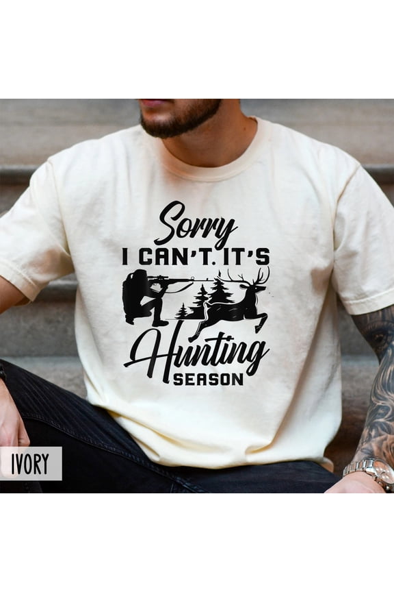 Hunting Theme T-Shirt for Men and Women, Deer Hunter Graphic Tee, Gift for Hunting Enthusiasts.