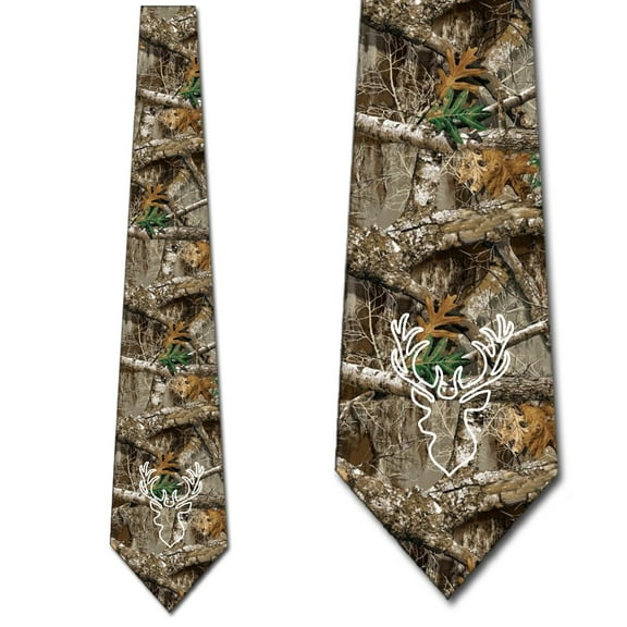 Hunting Ties Mens Camo Forest Camouflage Necktie by Three Rooker